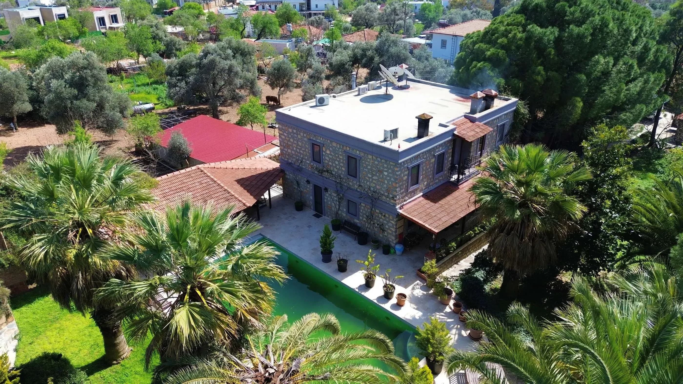 Exceptional Stone Villa with Extensive Land in Yalıçiftlik — photo 2